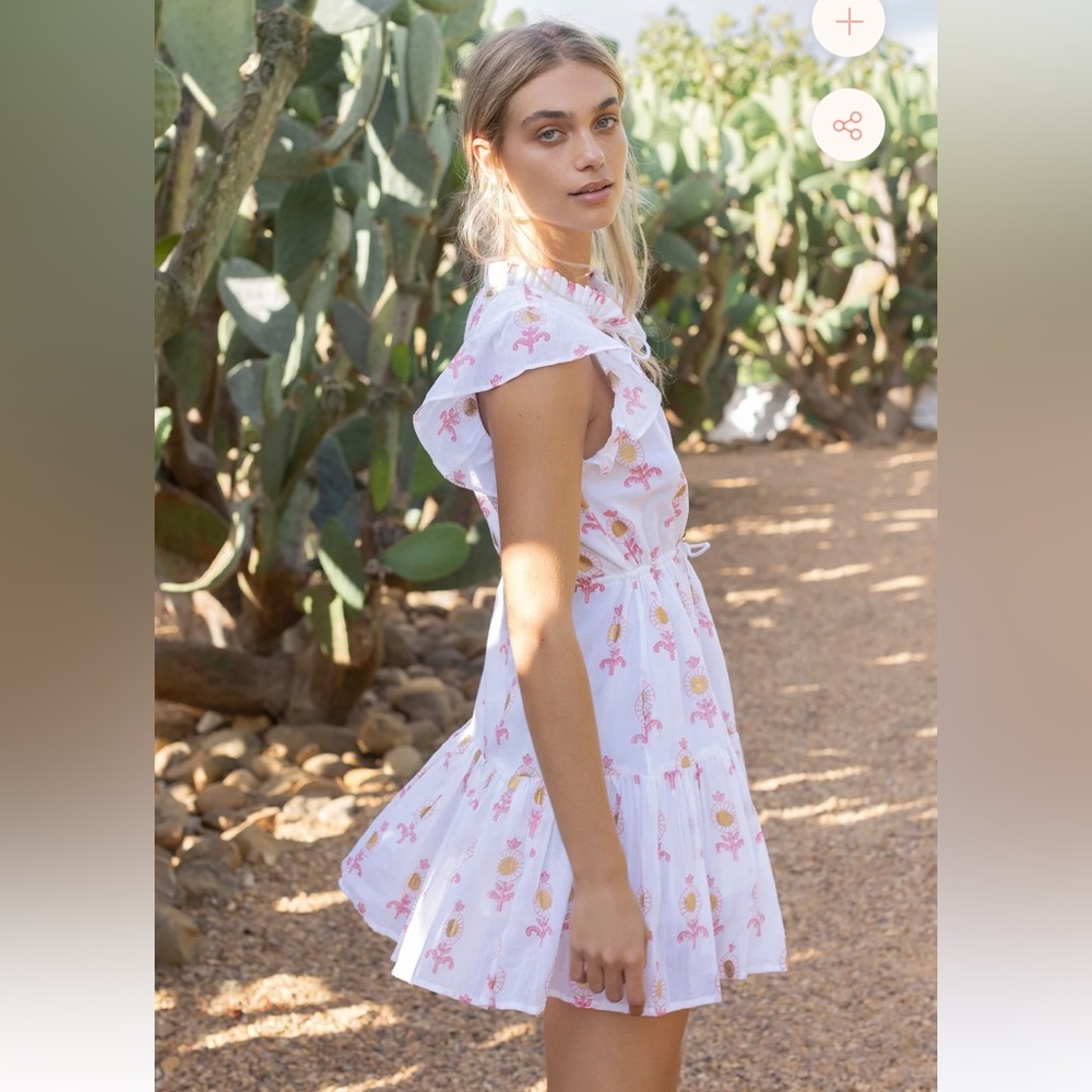 Oliphant Leela Dress in Peach